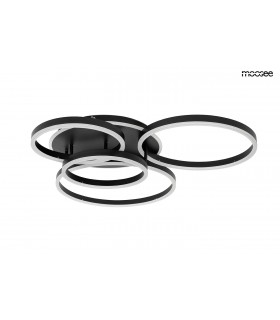 MOOSEE lampa sufitowa / plafon RINGS 5  czarna