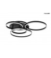 MOOSEE lampa sufitowa / plafon RINGS 5  czarna