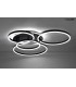 MOOSEE lampa sufitowa / plafon RINGS 5  czarna