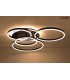 MOOSEE lampa sufitowa / plafon RINGS 5  czarna
