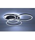 MOOSEE lampa sufitowa / plafon RINGS 5  czarna