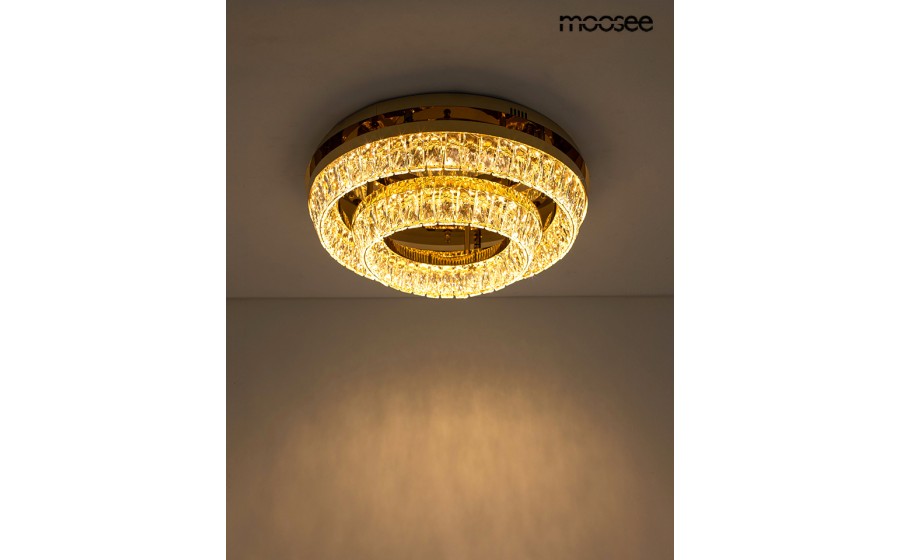 MOOSEE lampa sufitowa / plafon SAVOY 2  złota