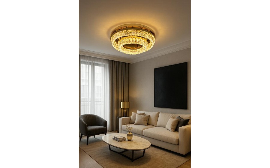 MOOSEE lampa sufitowa / plafon SAVOY 2  złota