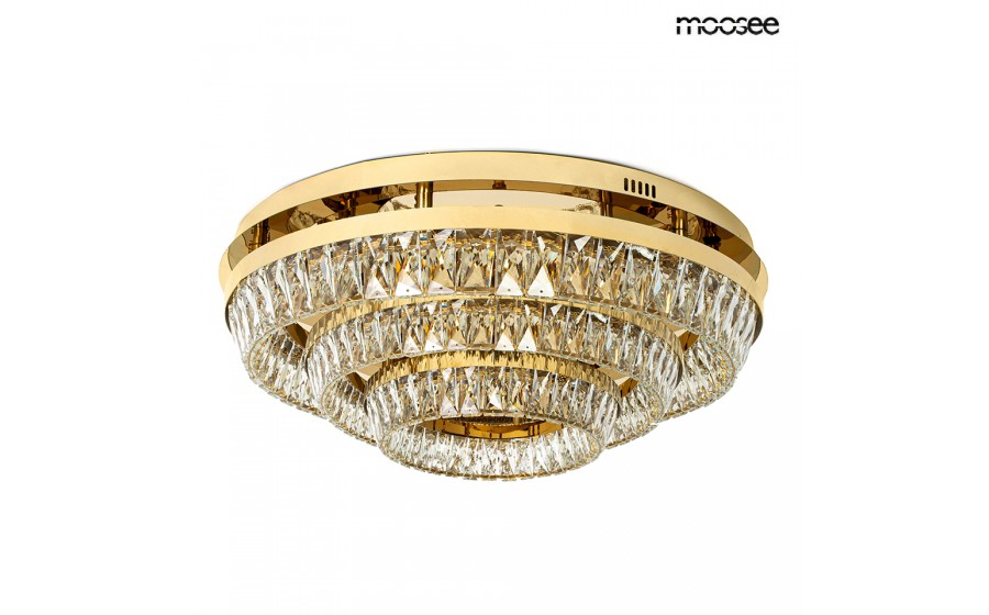 MOOSEE lampa sufitowa / plafon SAVOY 3  złota