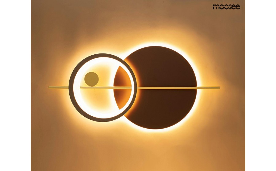 MOOSEE lampa ścienna MOONS złota