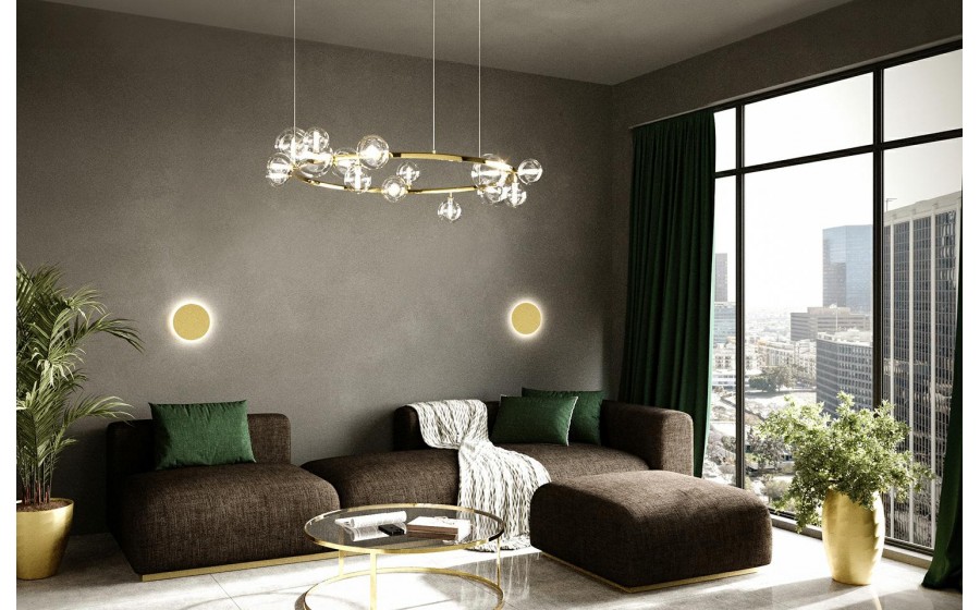 MOOSEE lampa wisząca ALURE 85 złota