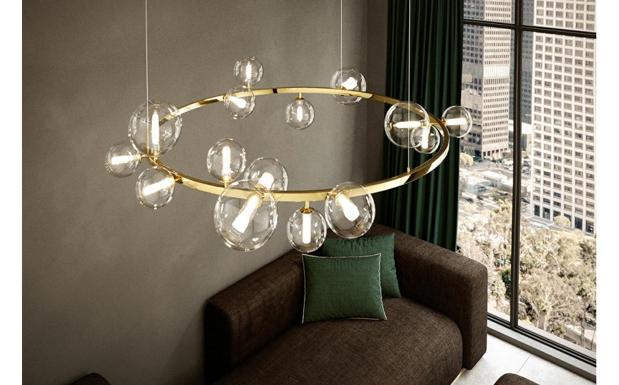 MOOSEE lampa wisząca ALURE 85 złota