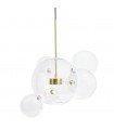 MOOSEE lampa wisząca CAPRI 6 złota - 60  LED, alumiumium, szkło