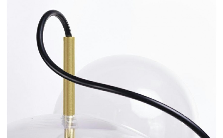MOOSEE lampa wisząca CAPRI 6 złota - 60  LED, alumiumium, szkło