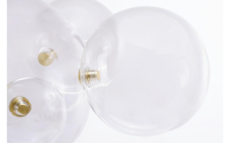 MOOSEE lampa wisząca CAPRI 6 złota - 60  LED, alumiumium, szkło