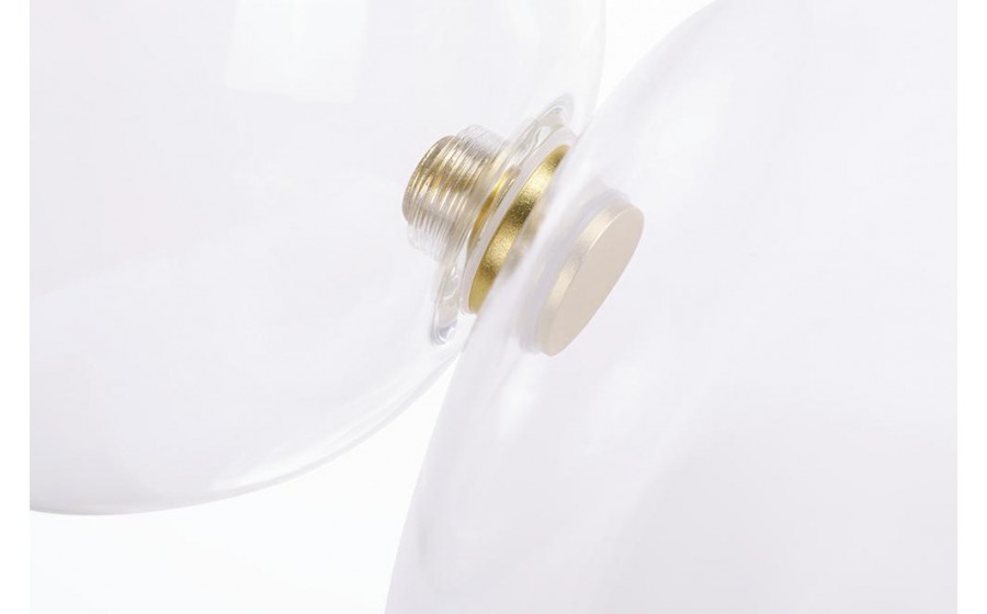 MOOSEE lampa wisząca CAPRI 6 złota - 60  LED, alumiumium, szkło