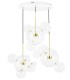 MOOSEE lampa wisząca CAPRI DISC 3 złota  - 180 LED, aluminium, szkło