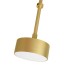 MOOSEE lampa wisząca CAPRI DISC 3 złota  - 180 LED, aluminium, szkło