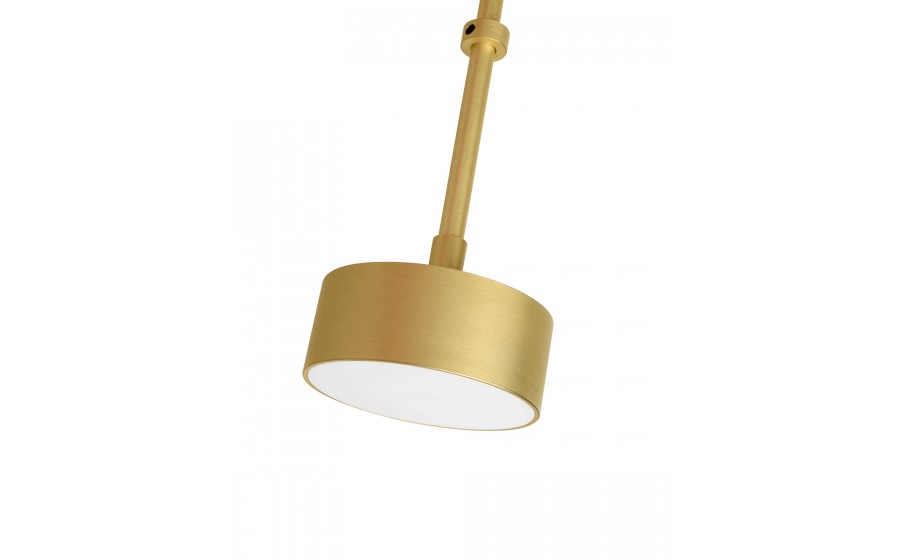 MOOSEE lampa wisząca CAPRI DISC 3 złota  - 180 LED, aluminium, szkło