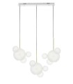 MOOSEE lampa wisząca CAPRI LINE 3 złota  / biała - 180 LED, aluminium, szkło