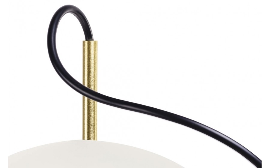 MOOSEE lampa wisząca CAPRI LINE 3 złota  / biała - 180 LED, aluminium, szkło