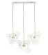 MOOSEE lampa wisząca CAPRI LINE 3 złota  - 180 LED, aluminium, szkło