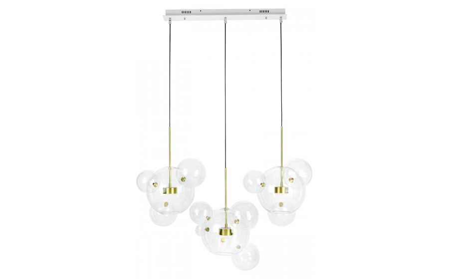 MOOSEE lampa wisząca CAPRI LINE 3 złota  - 180 LED, aluminium, szkło