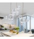 MOOSEE lampa wisząca CAPRI LINE 3 złota  - 180 LED, aluminium, szkło