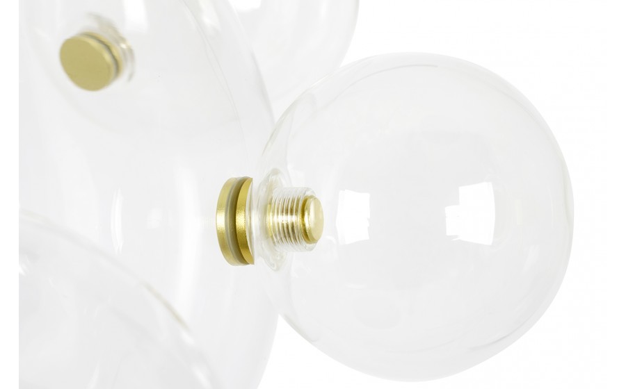 MOOSEE lampa wisząca CAPRI LINE 5 złota  - 300 LED, aluminium, szkło