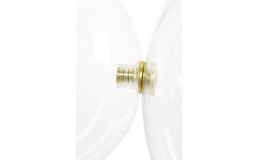 MOOSEE lampa wisząca CAPRI LINE 5 złota  - 300 LED, aluminium, szkło