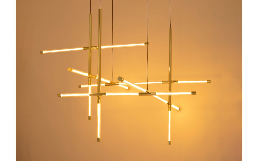 MOOSEE lampa wisząca MIKADO M złota