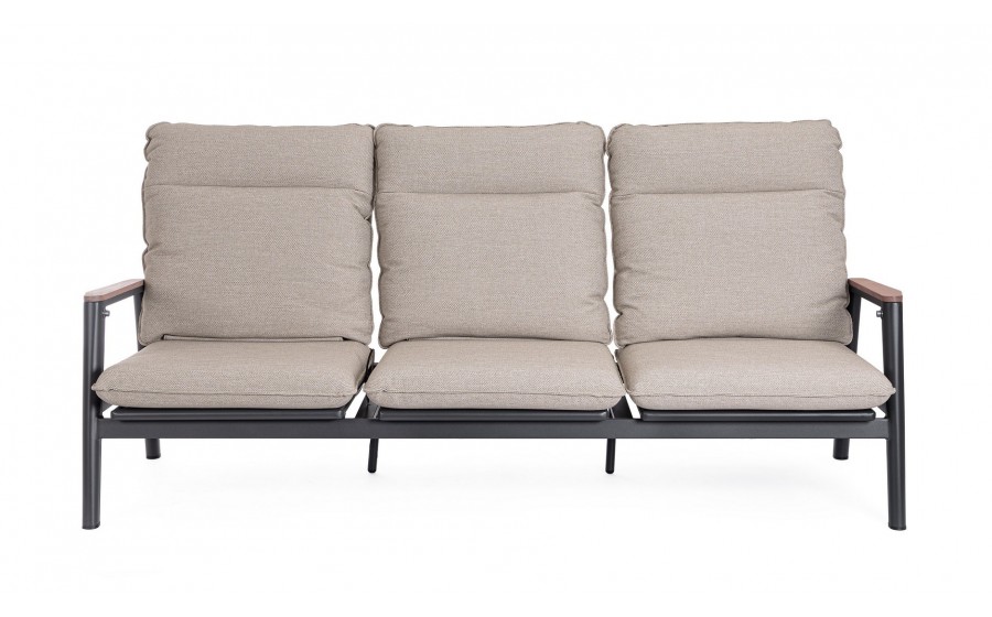 BIZZOTTO sofa 3-osobowa ogrodowa MIGUEL  beżowa