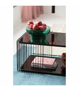 KARE misa dekoracyjna, GRAZIOSO 32 cm, zielona misa, misa szkło glamour, ręcznie wykonane szkło, luksusowe dodatki,