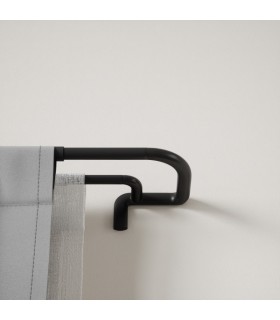 UMBRA karnisz, Twilight Double, czarny mat, karnisz metalowy, nowoczesne karnisze,