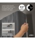 UMBRA karnisz TWILIGHT 76 - 213 cm  czarny mat