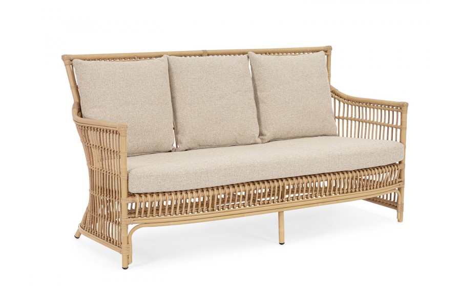 BIZZOTTO sofa 3-osobowa ogrodowa ADELMA  naturalna