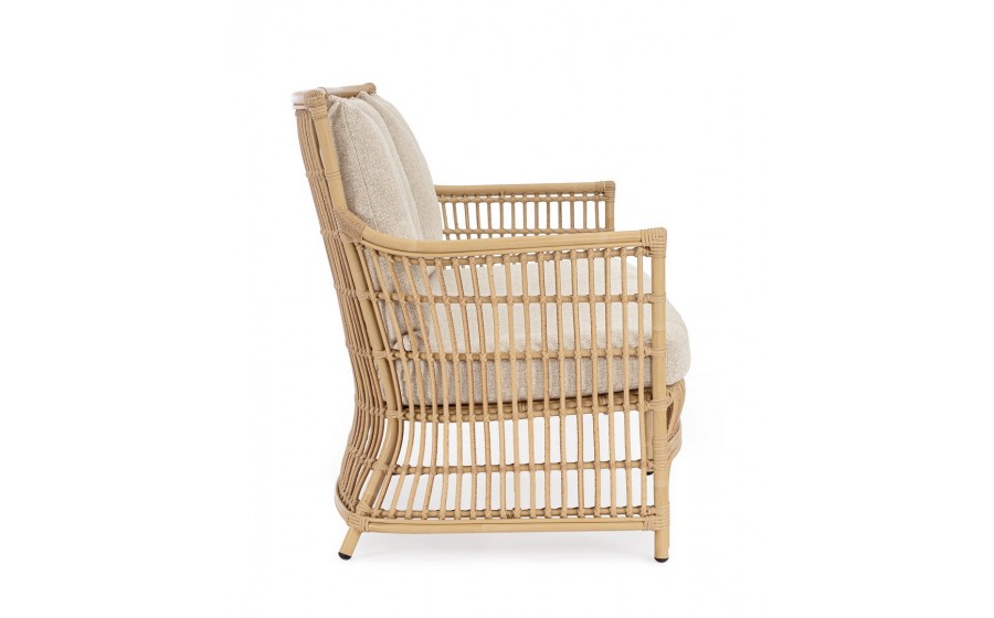 BIZZOTTO sofa 3-osobowa ogrodowa ADELMA  naturalna