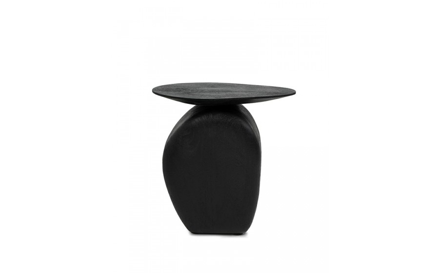 stolik Atlas, stolik czarny, nowoczesny design, drewno mango, stolik pomocniczy, meble designerskie,