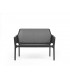 sofa ogrodowa NET, sofa NET szara, meble ogrodowe, minimalistyczna sofa, poduszka do sofy, sofa z recyklingu,
