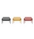 sofa ogrodowa NET, sofa NET szara, meble ogrodowe, minimalistyczna sofa, poduszka do sofy, sofa z recyklingu,