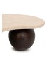 stolik kawowy ORGANIC, trawertynowe meble, stolik z drewna mango, MaMaison stolik, stolik organic, elegancki stolik kawowy,
