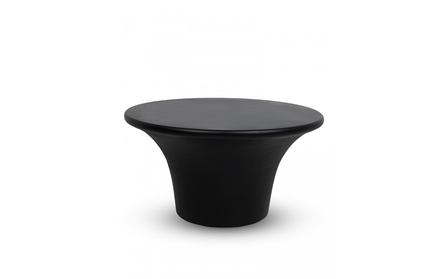 zestaw stolików kawowych, stoliki Podium, stoliki MDF, stoliki czarne, nowoczesny design, stoliki rzeźbiarskie,