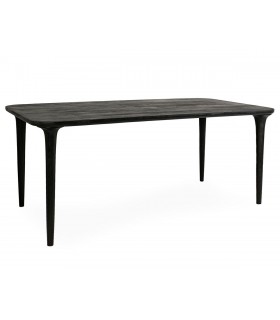 stół LAMINAR 200, drewno mango, stół czarny, stół jadalniany, minimalistyczny design, matowy stół,