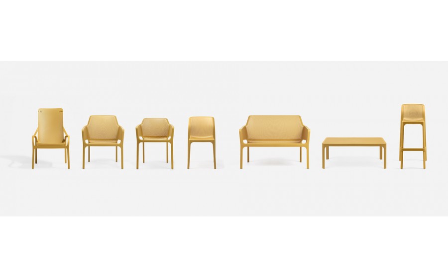 NARDI fotel ogrodowy NET LOUNGE żółty