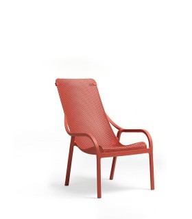 NARDI fotel ogrodowy NET LOUNGE czerwony