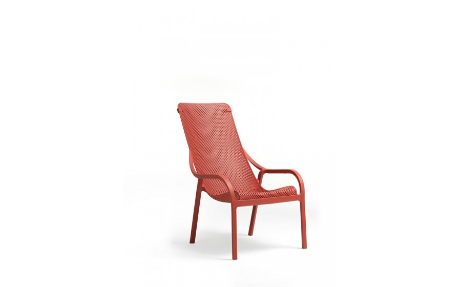 NARDI fotel ogrodowy NET LOUNGE czerwony