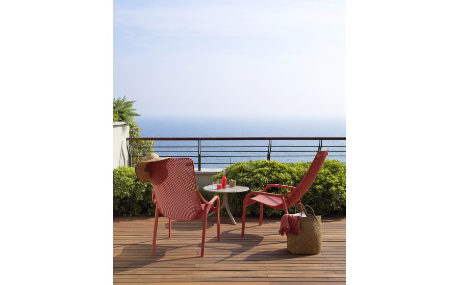 NARDI fotel ogrodowy NET LOUNGE czerwony