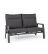 BIZZOTTO sofa 2-osobowa ogrodowa KLEDI  szara