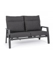 BIZZOTTO sofa 2-osobowa ogrodowa KLEDI  szara