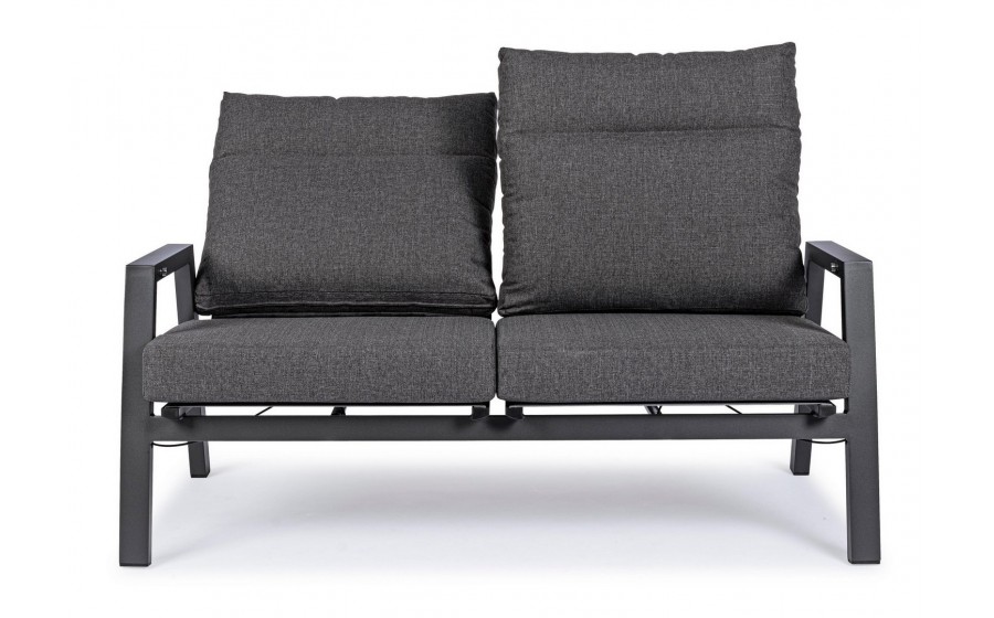 BIZZOTTO sofa 2-osobowa ogrodowa KLEDI  szara