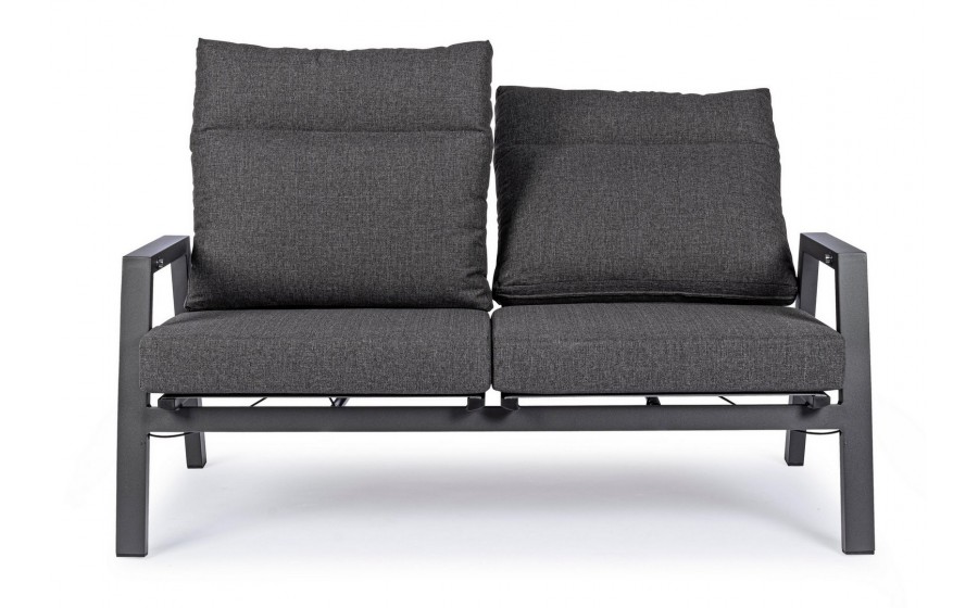 BIZZOTTO sofa 2-osobowa ogrodowa KLEDI  szara