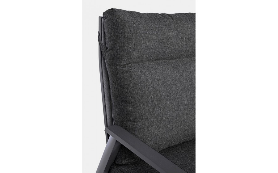 BIZZOTTO sofa 2-osobowa ogrodowa KLEDI  szara