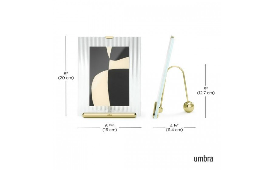 UMBRA ramka na zdjęcia FLUTE 4x6 złota