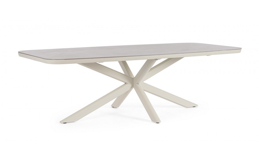 BIZZOTTO stół ogrodowy ISACCO PELICAN  240x110 beżowy