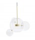 MOOSEE lampa wisząca CAPRI 4 złota - 60  LED, aluminium, szkło